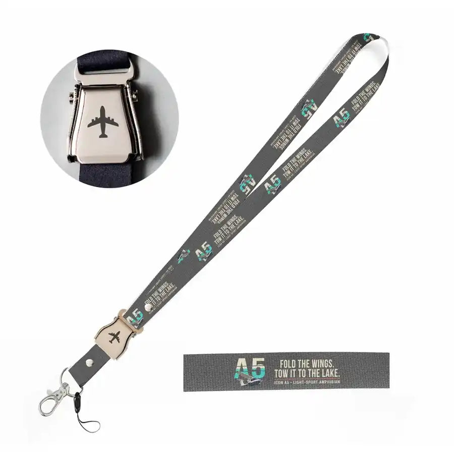 ICON A5 Lanyard & ID Holders seat belt lanyard - Original - Gray