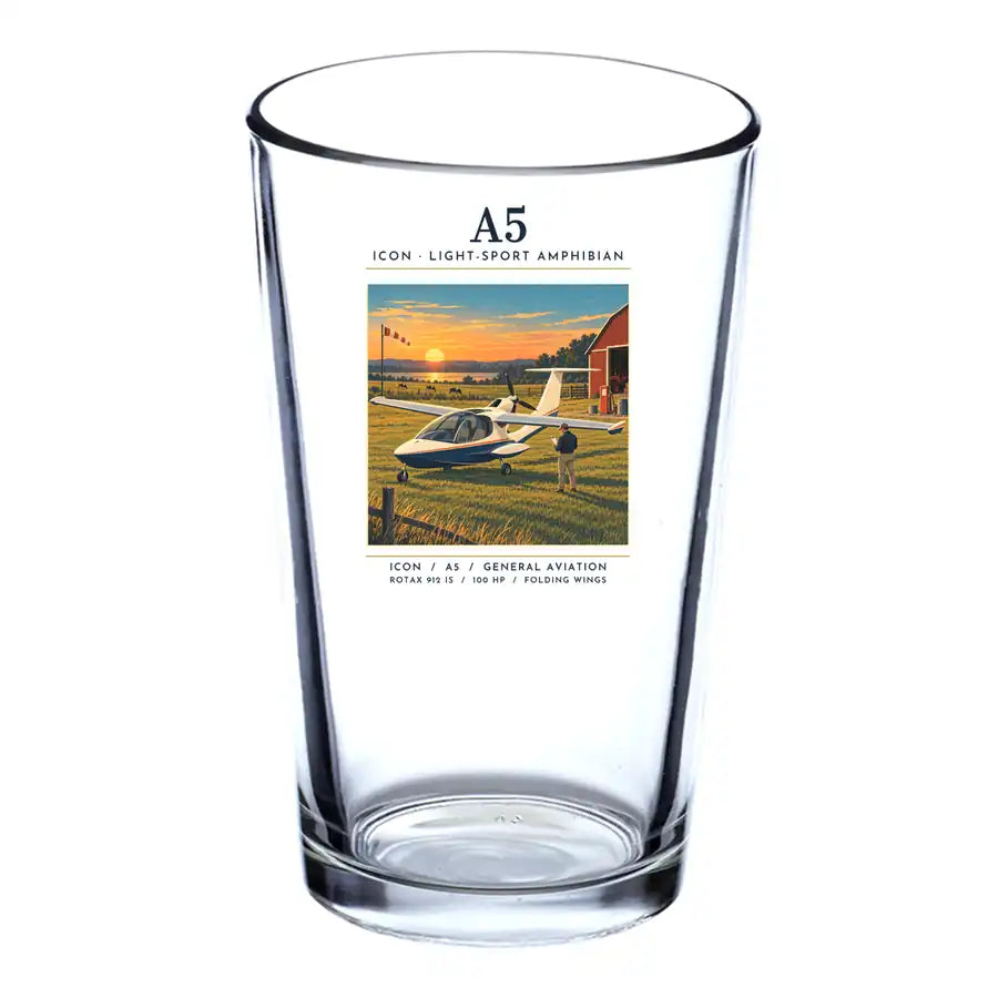 ICON A5 - Poster - Beer & Water Glass