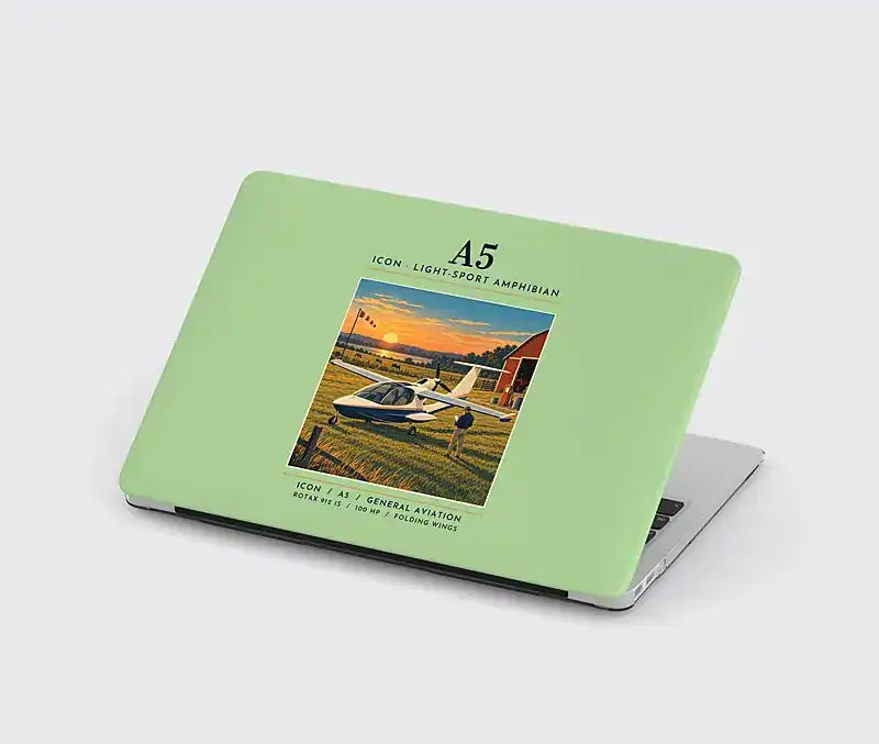 ICON A5 - Poster - MacBook Case - Light Green