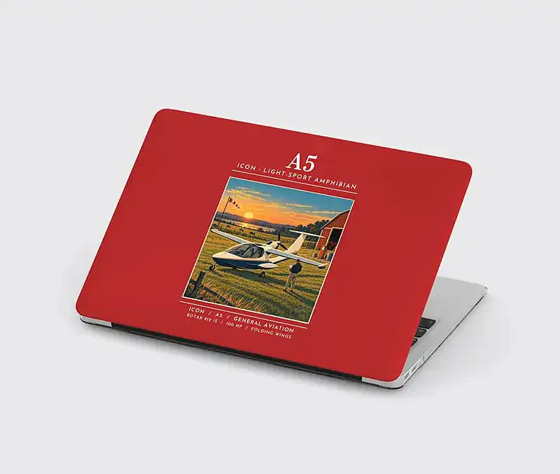 ICON A5 - Poster - MacBook Case - Red
