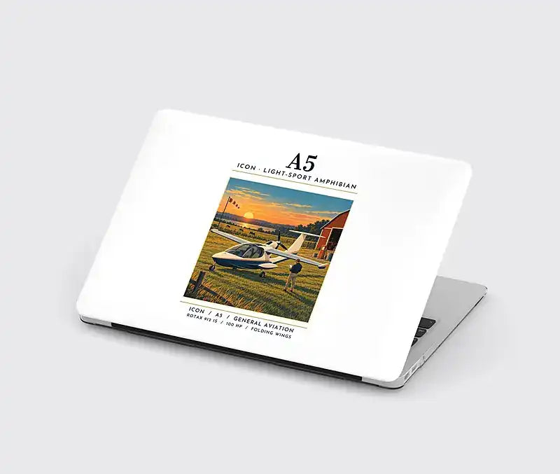 ICON A5 - Poster - MacBook Case - White