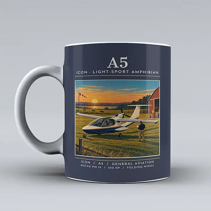 ICON A5 - Poster - Mug - Dark Blue