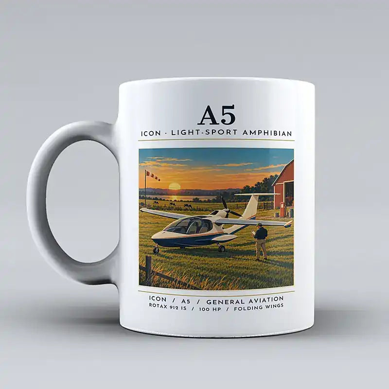 ICON A5 - Poster - Mug - White