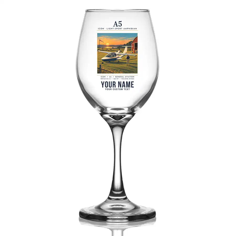 ICON A5 - Poster + Name - Wine Glass