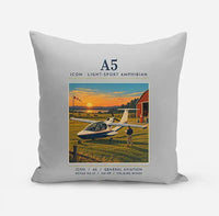 Thumbnail for ICON A5 - Poster - Pillow - Light Gray