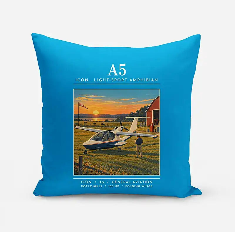 ICON A5 - Poster - Pillow - Turquoise
