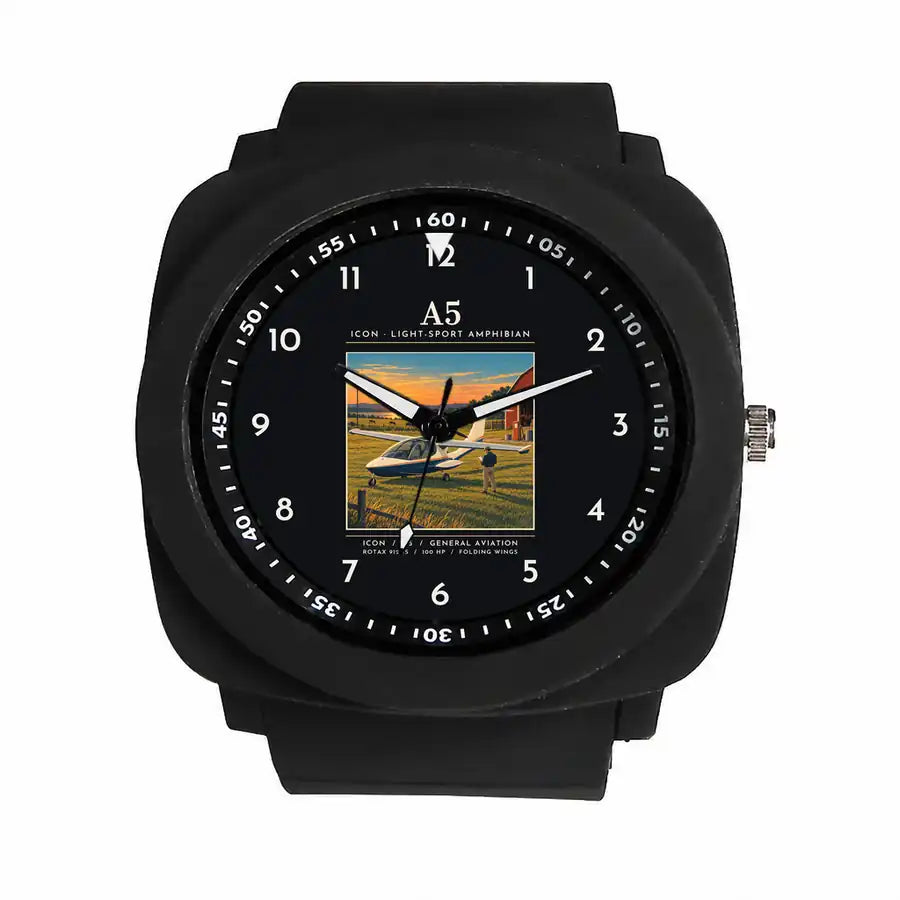 ICON A5 - Poster - Rubber Strap - Black