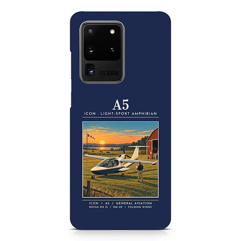 ICON A5 - Poster - Samsung Case - Navy Blue