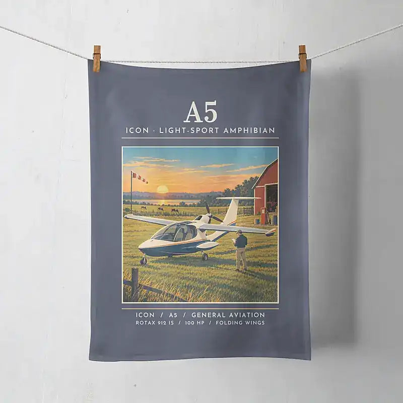 ICON A5 - Poster - Towel - Navy Blue