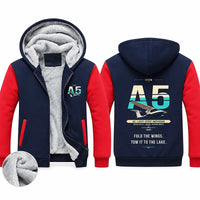 Thumbnail for ICON A5 Zipped Sweatshirts - Original - Navy & Red