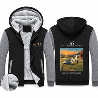 Thumbnail for ICON A5 Zipped Sweatshirts - Poster - Black & Gray