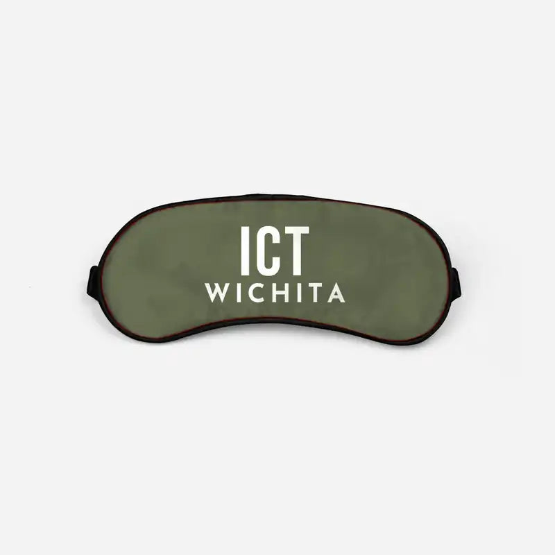 Wichita Dwight D. Eisenhower National Airport (ICT) Sleep Masks - Sleep Mask - Code - Green Army