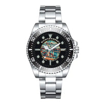 Thumbnail for Wichita Dwight D. Eisenhower National Airport (ICT) Aviator Watches - Badge - Premium Diver - Black