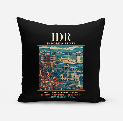 IDR - Poster - Pillow - Black