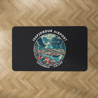 Thumbnail for Isafjordur Airport (IFJ) Carpets - Carpet Rectangle - Badge - Black V2