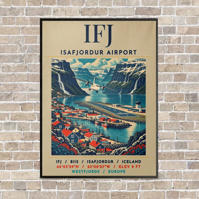 IFJ - Poster - Canvas Framed - Beige