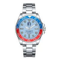 Thumbnail for Isafjordur Airport (IFJ) Aviator Watches - Classic - Light Blue - Premium Diver - Blue & Red