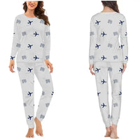 Thumbnail for Ivano-Frankivsk International Airport (IFO) Pajamas - Women Pajamas - Light Gray