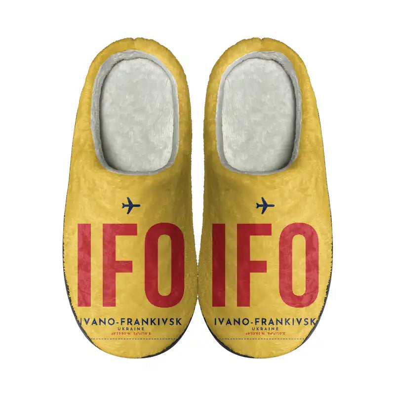 Ivano-Frankivsk International Airport (IFO) Slippers & Flip Flops - Slippers - Cotton - Code - Same - Yellow
