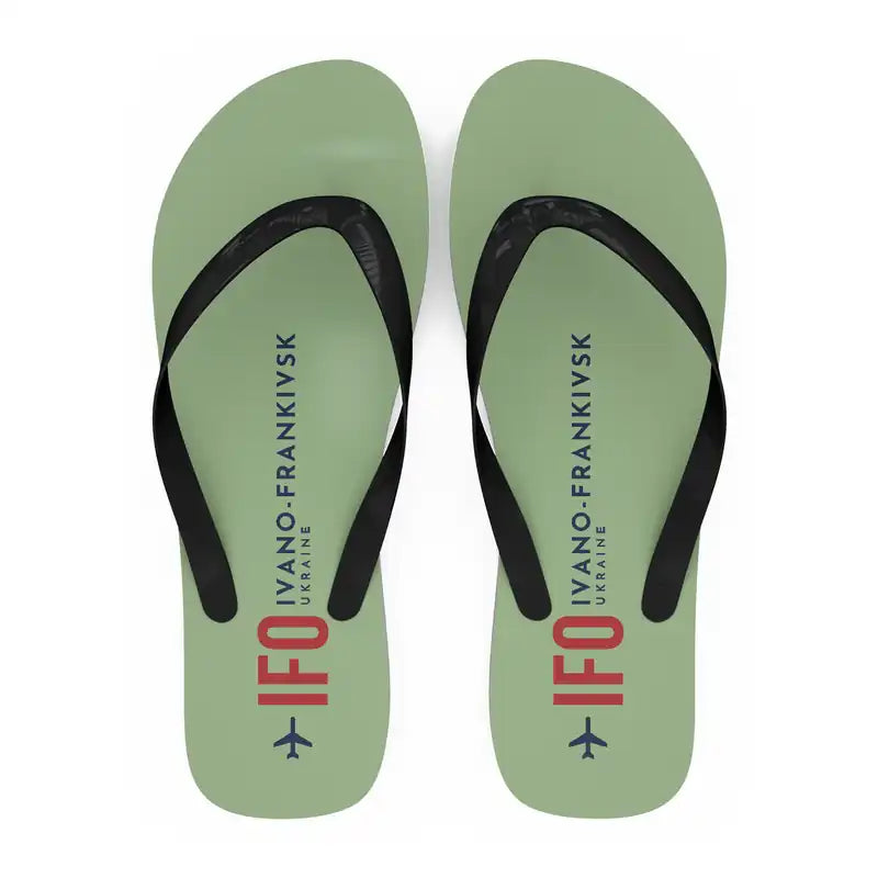 Ivano-Frankivsk International Airport (IFO) Slippers & Flip Flops - Slippers - Flip Flops - Code - Light Green