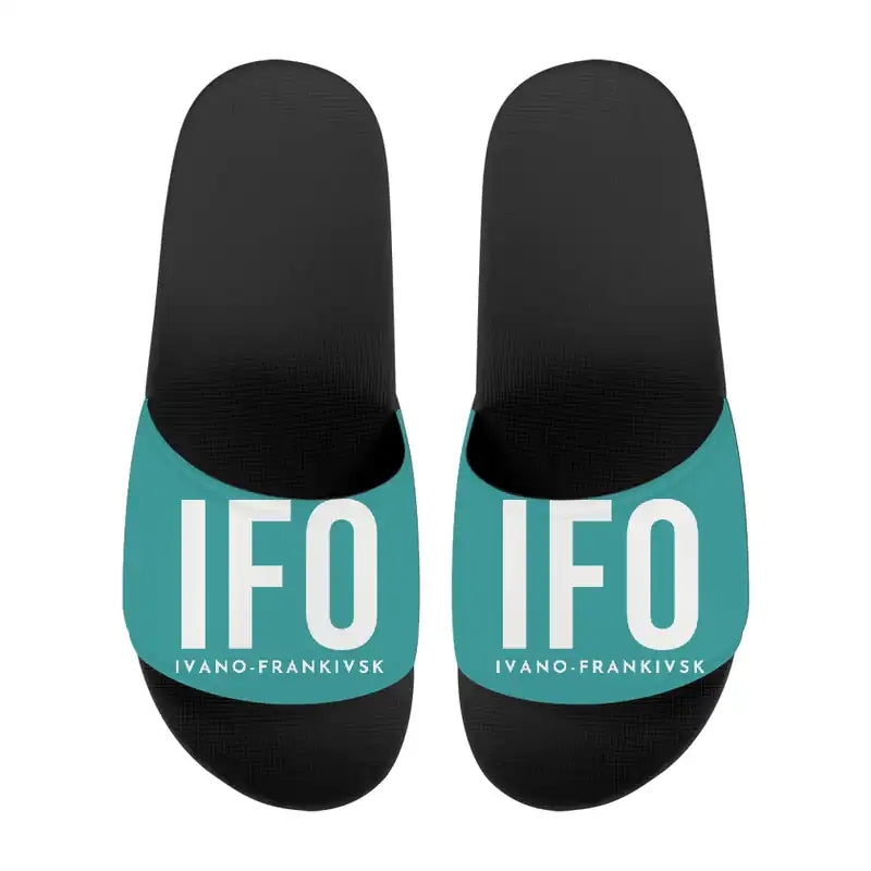Ivano-Frankivsk International Airport (IFO) Slippers & Flip Flops - Slippers - Sport - Code - Turquoise