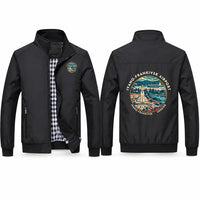 Thumbnail for Ivano-Frankivsk International Airport (IFO) Stylish Jackets - Stand Collar - Badge - Black