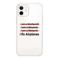 Thumbnail for I Fix Airplanes Designed Transparent Silicone iPhone Cases