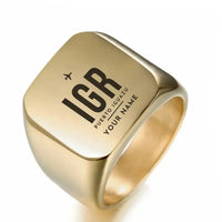 Thumbnail for Cataratas del Iguazu International Airport (IGR) Rings - Ring - Golden + Name