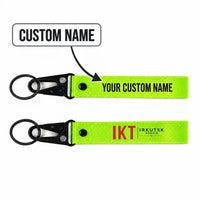 Thumbnail for Irkutsk International Airport (IKT) Hawk-Shaped Key Chains - Hawk Key Chain - Tag - Light Green + NAME