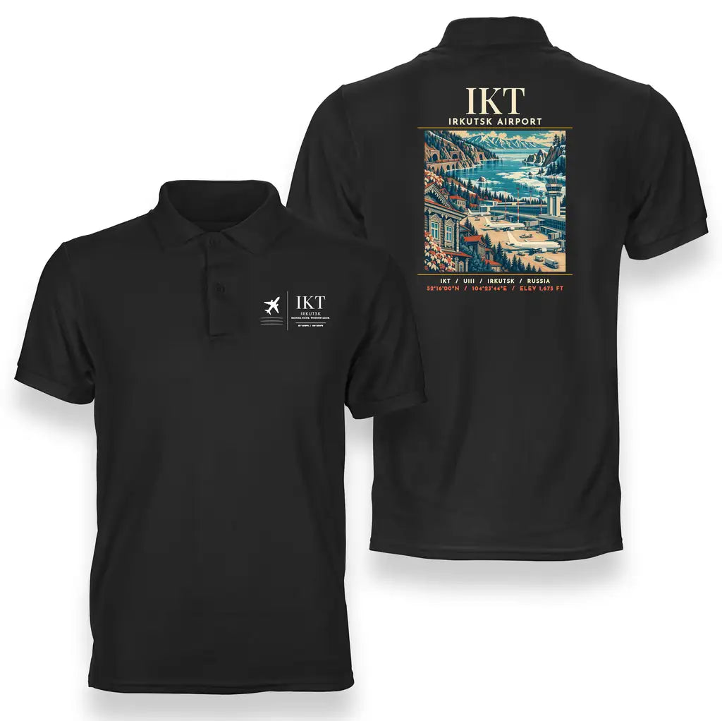 IKT - Poster - Double-Side Polo - Black