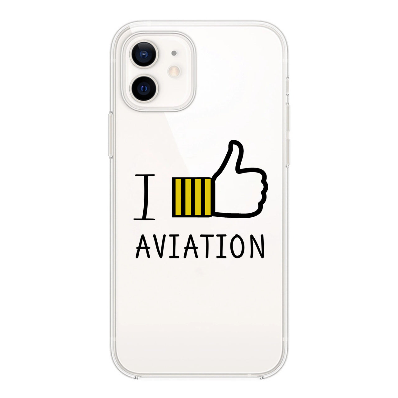 I Like Aviation Designed Transparent Silicone iPhone Cases