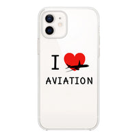 Thumbnail for I Love Aviation Designed Transparent Silicone iPhone Cases