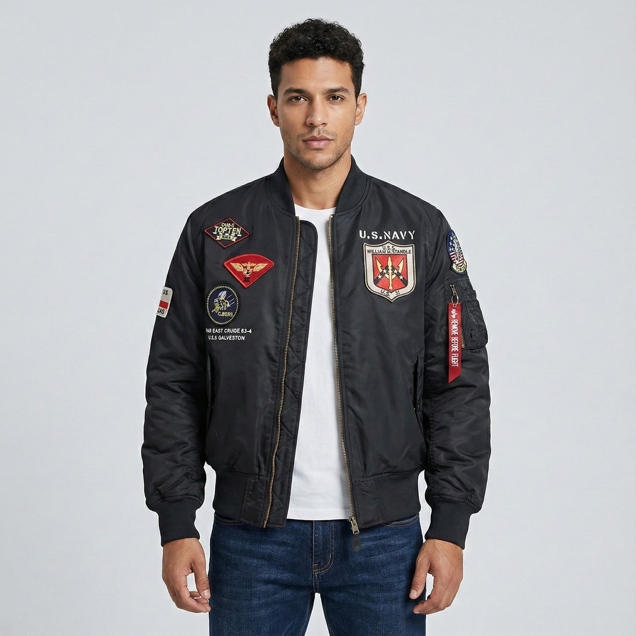 "US Navy" Fighter Pilot Style Designed Super Cool Pilot Jackets