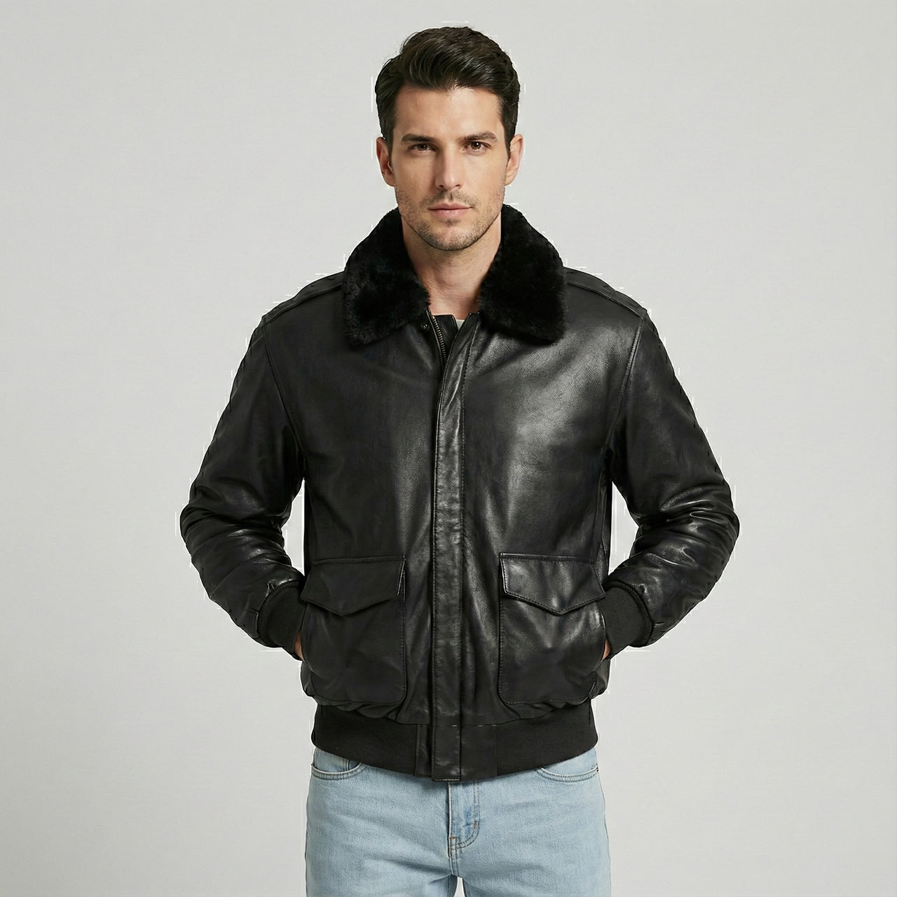 Super Quality Leather Bomber Jackets