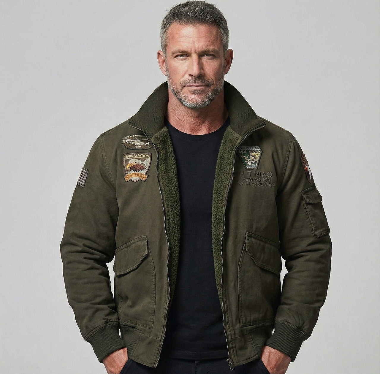 Airborne Military PILOT Cotton (THICK) Bomber Jackets