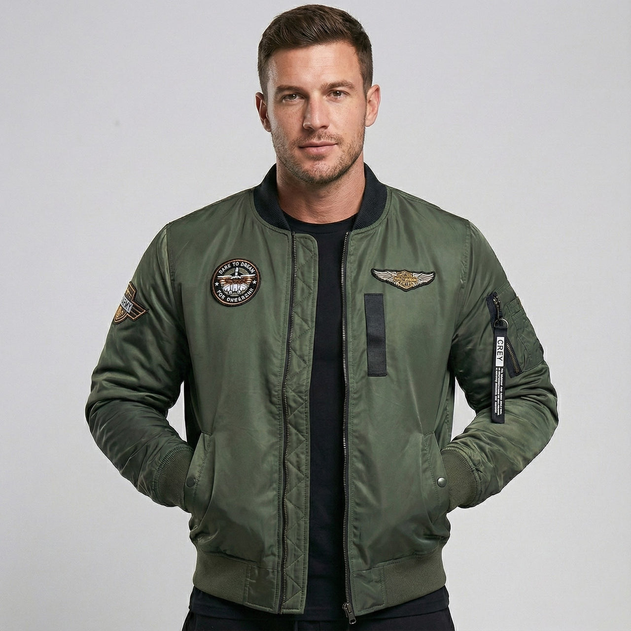 Super Thick MA1 Air Force Themed Bomber Jackets