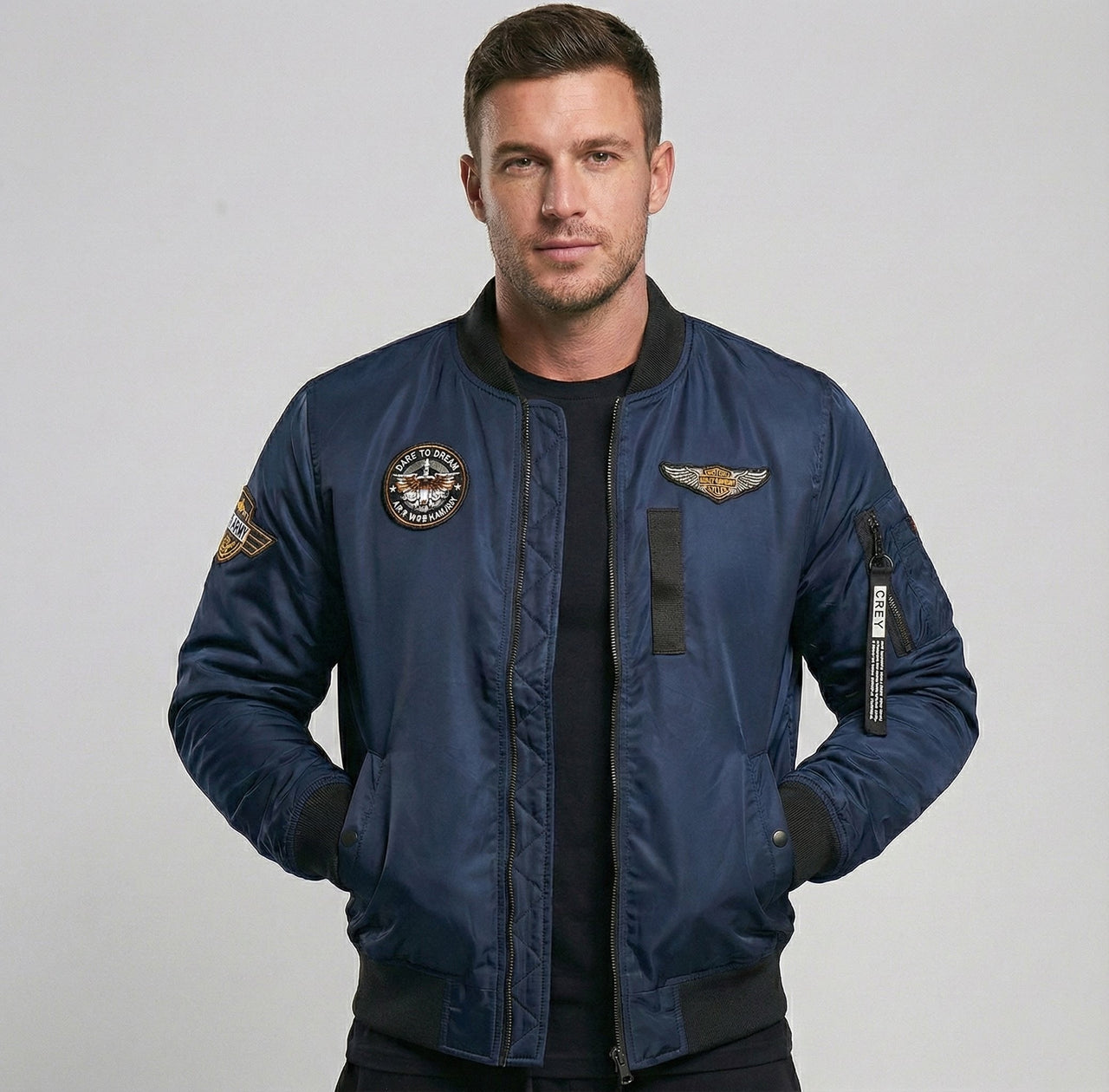 Super Thick MA1 Air Force Themed Bomber Jackets