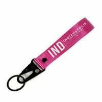 Thumbnail for Indianapolis International Airport (IND) Hawk-Shaped Key Chains - Hawk Key Chain - Tag - Pink