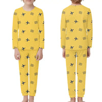Thumbnail for Indianapolis International Airport (IND) Pajamas - Children Pajamas - Yellow