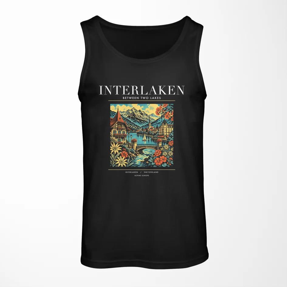 INTERLAKEN - Poster - Tank Top - Black