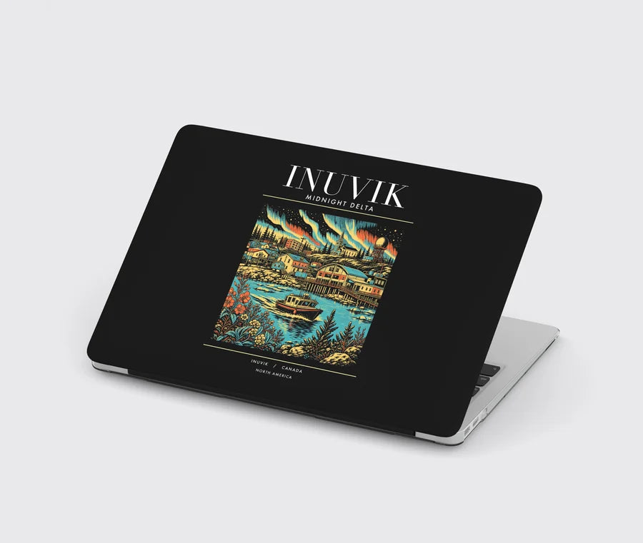 INUVIK - Poster - MacBook Case - Black