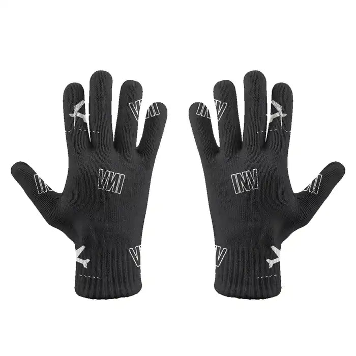 Inverness Airport (INV) Gloves - Gloves - Full - Pattern - Black