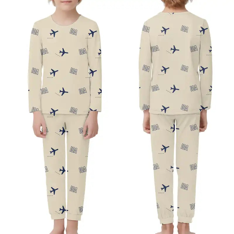 Ioannina National Airport (IOA) Pajamas - Children Pajamas - Beige