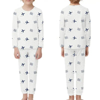 Thumbnail for Ioannina National Airport (IOA) Pajamas - Children Pajamas - White