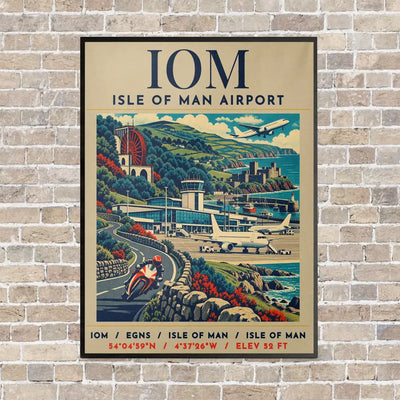 IOM - Poster - Canvas Framed - Beige