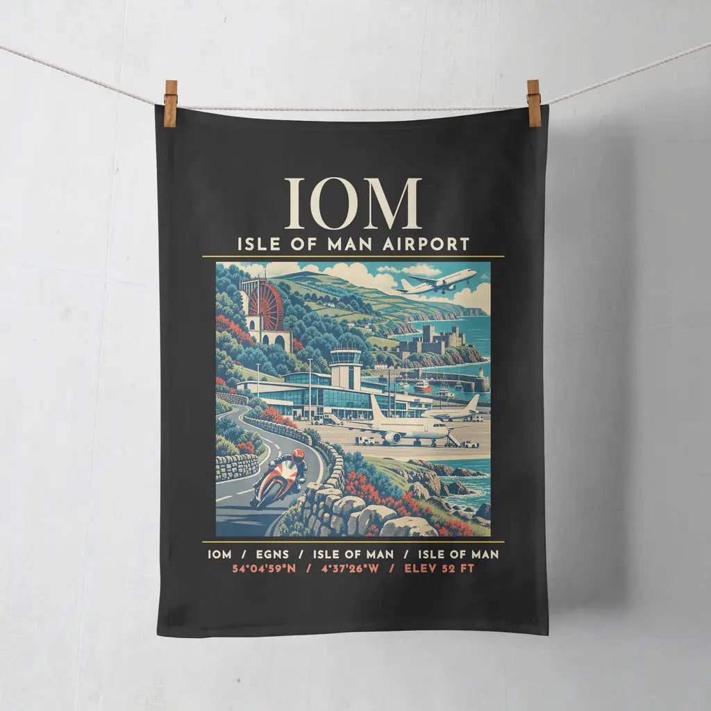 IOM - Poster - Towel - Black