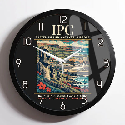 IPC - Poster - Wall Clock Framed - Black