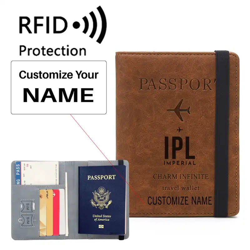 Imperial County Airport (IPL) Leather Wallets - Passport Wallet - Code