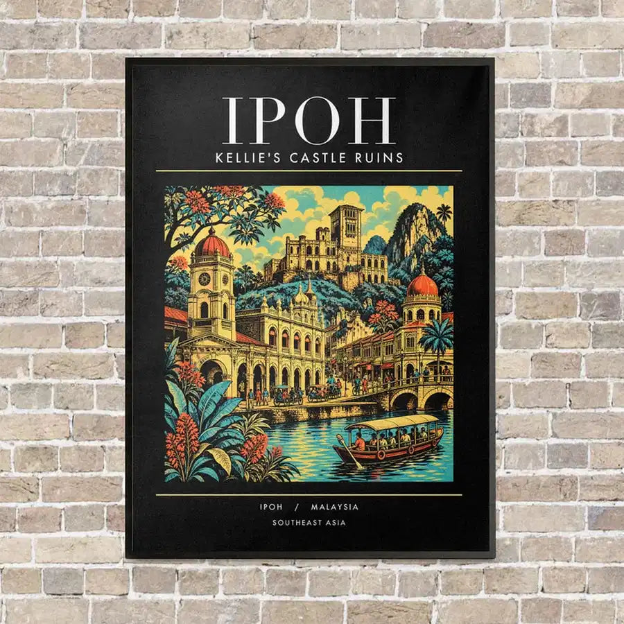 IPOH - Poster - Canvas Framed - Black