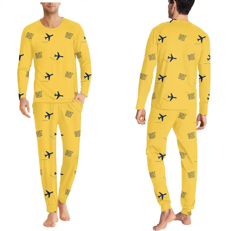 Coronel FAP Francisco Secada Vignetta International Airport (IQT) Pajamas - Men Pajamas - Yellow